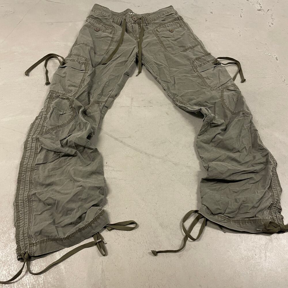 y2k old navy low rise cargo bootcut pants 30x30